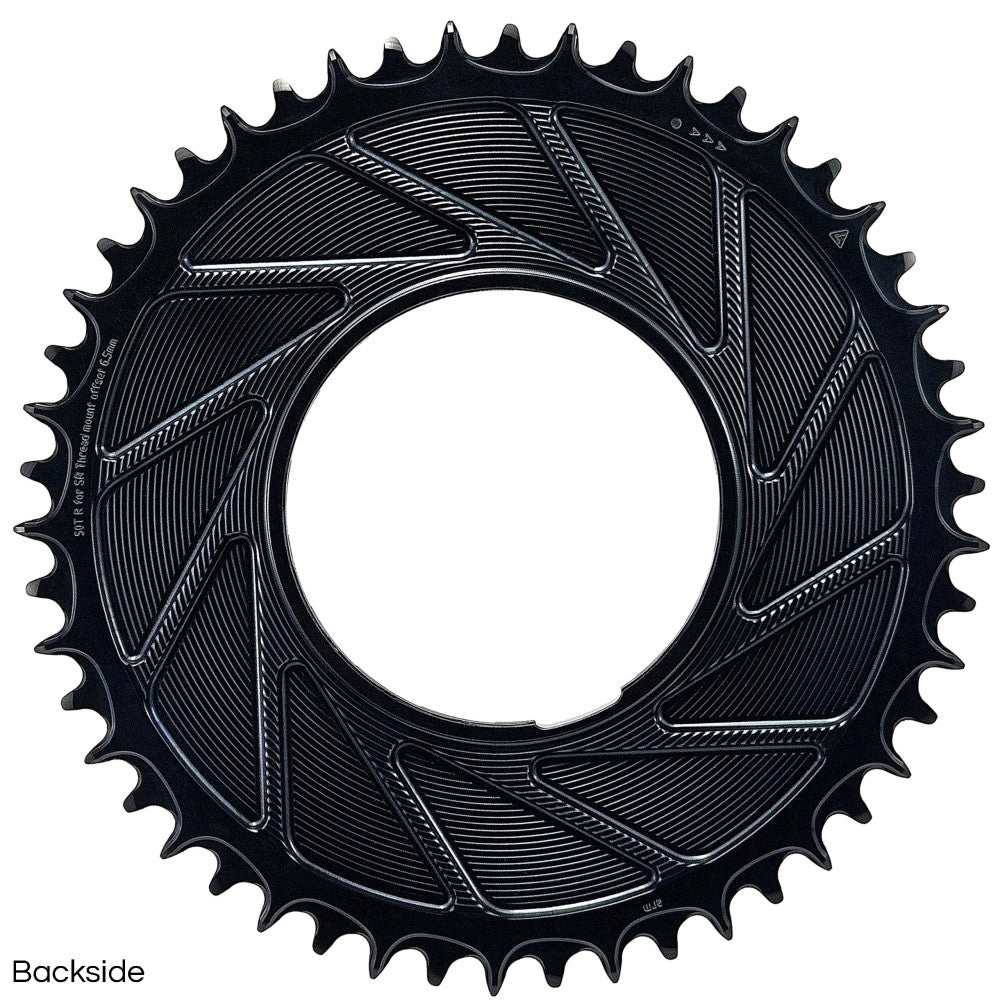 Plateau Mono 12/13V ALUGEAR AERO Thread Mount Sram Noir