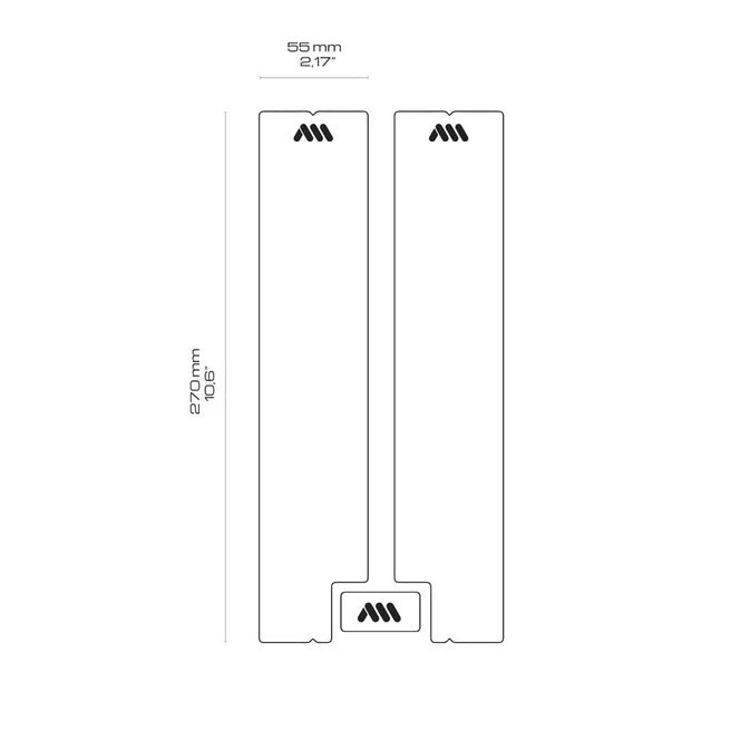 ALL MOUNTAIN STYLE Διαφανές αυτοκόλλητο προστατευτικό πιρουνιού
