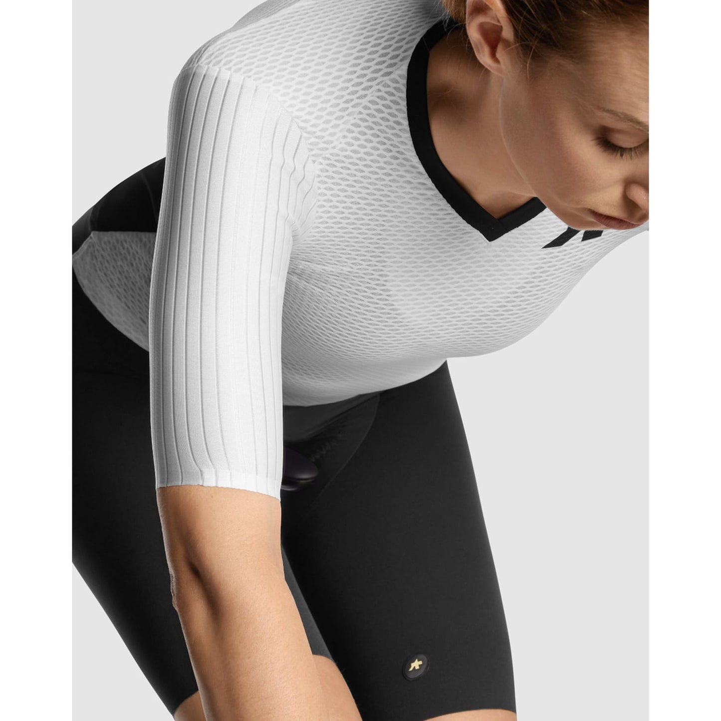 ASSOS DYORA RSV S11 Γυναικείο κοντομάνικο Jersey Λευκό