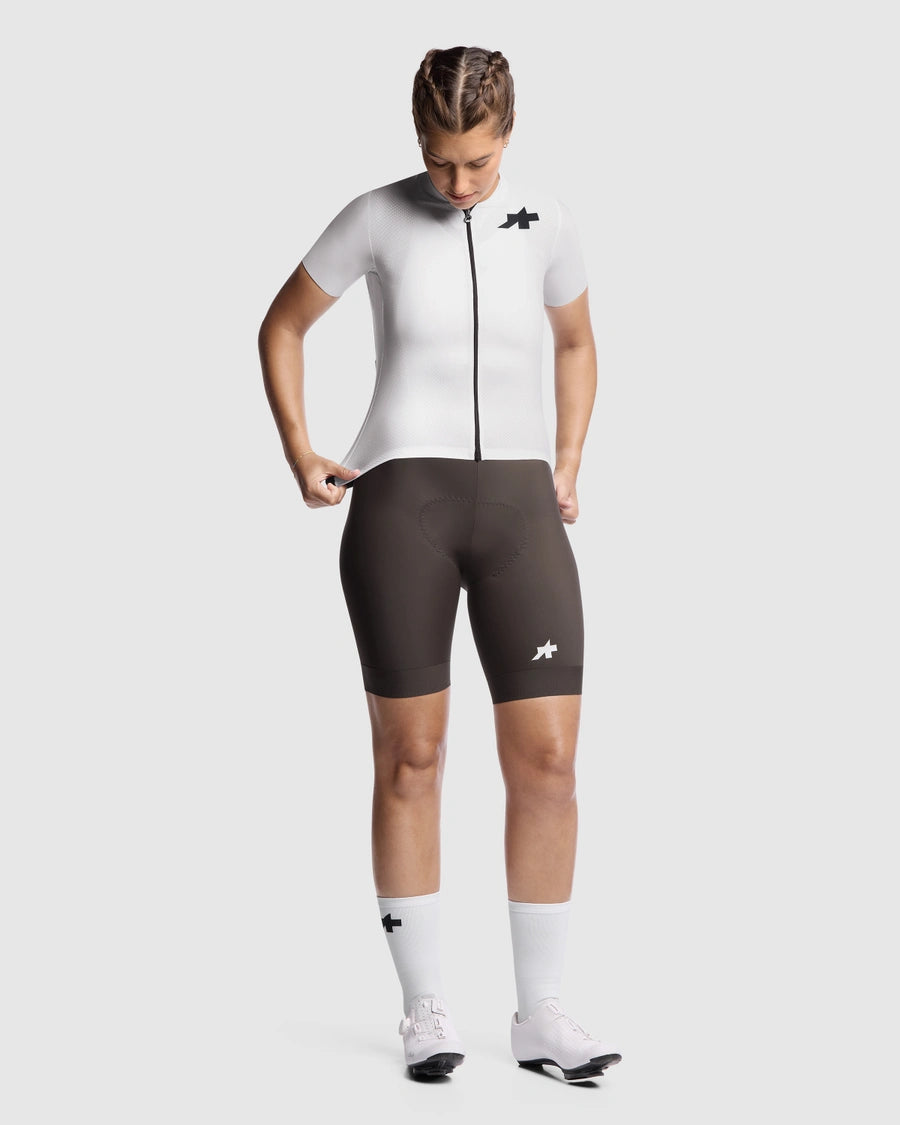 ASSOS UMA GT S11 EVO Γυναικείο κοντομάνικο Jersey Λευκό