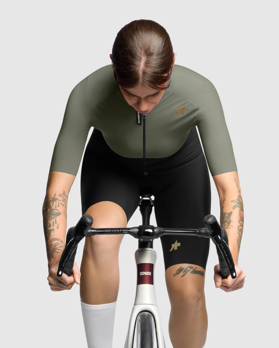 ASSOS UMA GTV S11 Γυναικείο κοντομάνικο Jersey Πράσινο