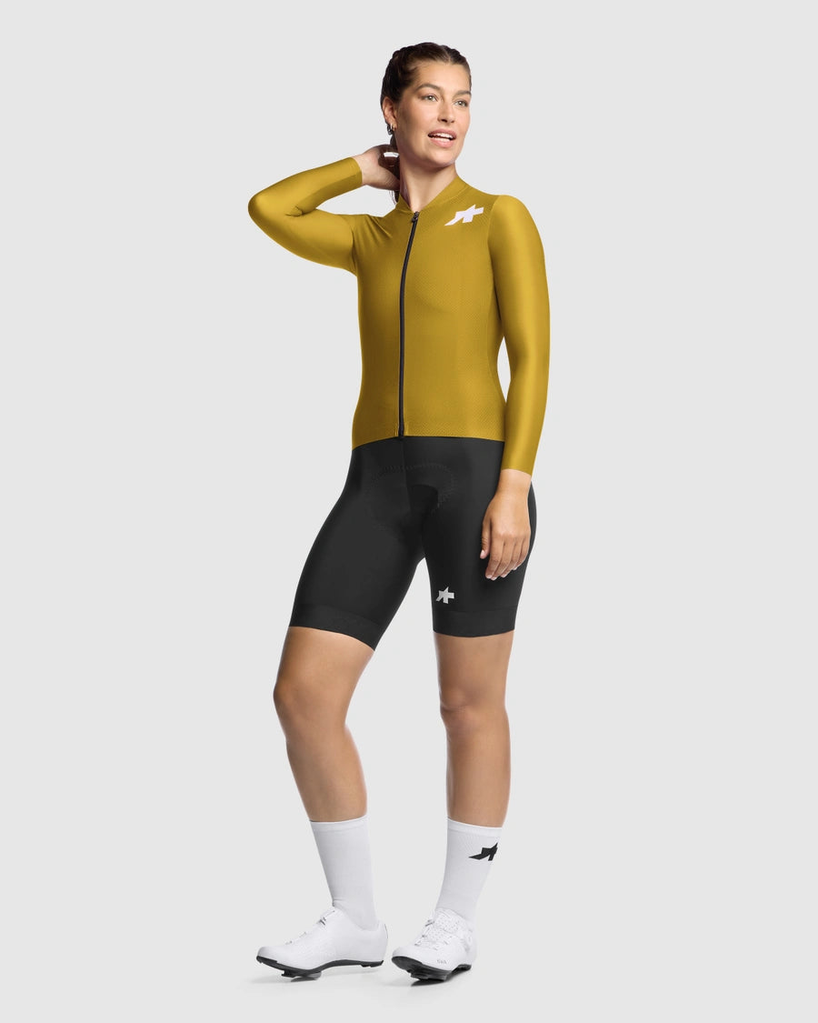 ASSOS DYORA UMA GT S11 EVO Γυναικείο μακρυμάνικο Jersey Godlen Κίτρινο