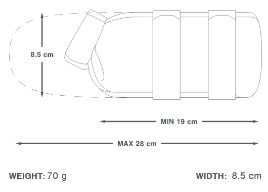 APIDURA EXPIDITION CARGO CAGE PACK 1.3 L τσάντα με πιρούνι Μαύρο