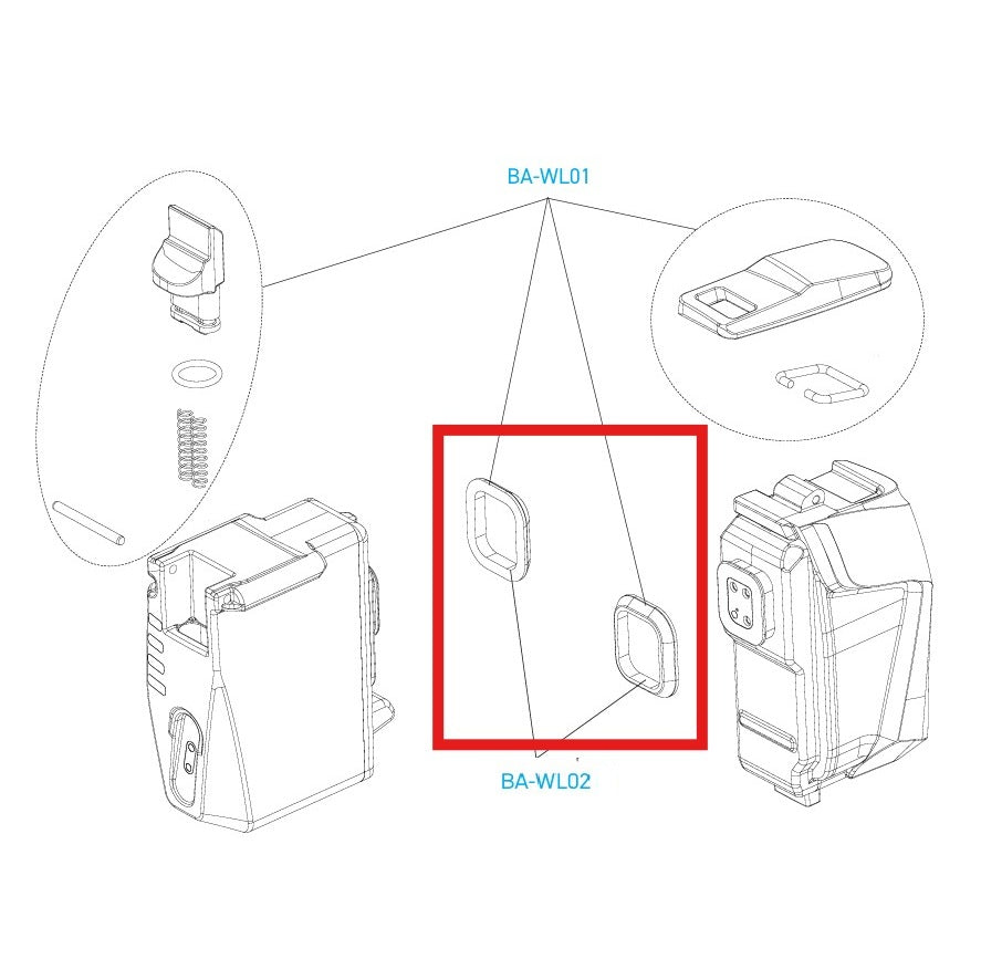 CAMPAGNOLO Σφραγίδες μπαταρίας για μπροστινά/πίσω ντεραγιέρ SUPER RECORD 12V WRL
