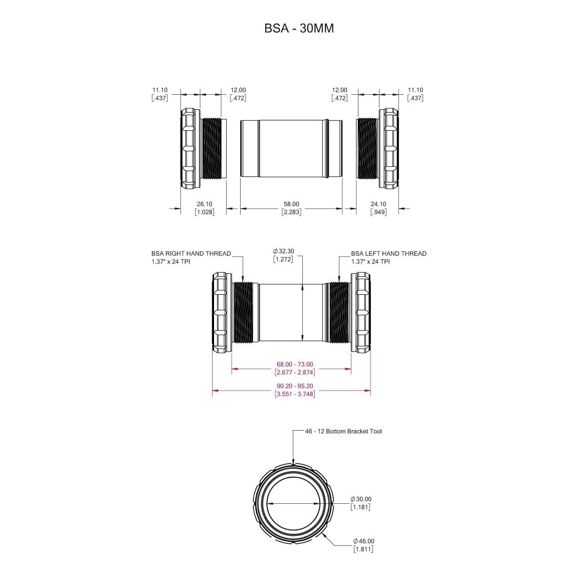 WOLFTOOTH BSA 30mm Ultraviolet Purple στροφείο