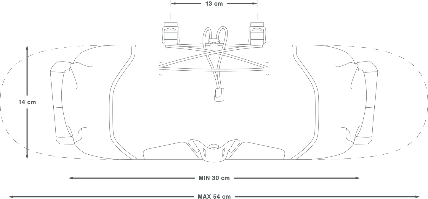 Τσάντα τιμονιού APIDURA BACKCOUNTRY HANDLERBAR PACK 11 L Μαύρο γκρι