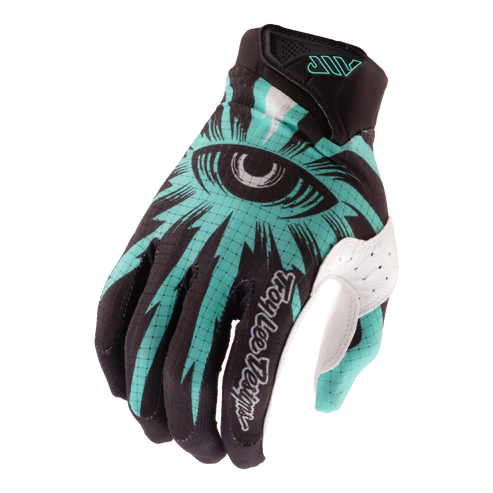 TROY LEE DESIGNS AIR CYCLOPS Carbon/Real Teal Gloves