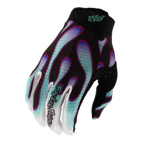 TROY LEE DESIGNS AIR OVERSPRAY Gloves Black / Real Teal