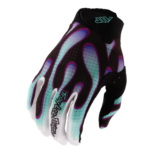 TROY LEE DESIGNS AIR OVERSPRAY Junior Gloves Black/Real Teal
