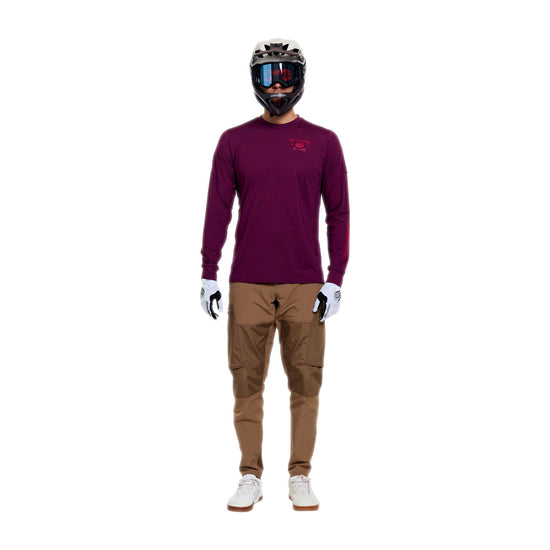 TROY LEE DESIGNS RUCKUS RIDE LOCKDOWN Μακρυμάνικο Jersey Sangria