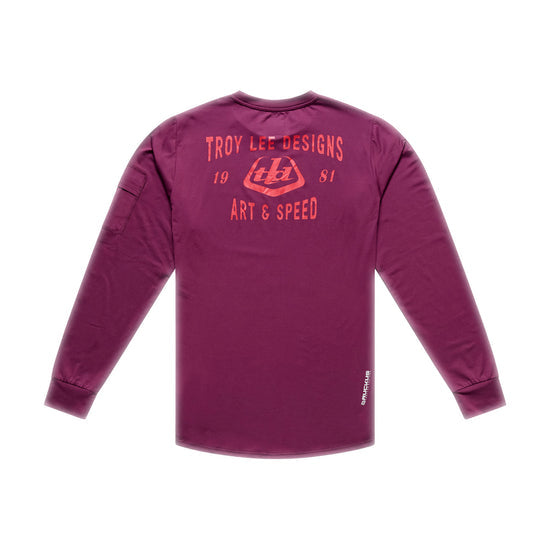TROY LEE DESIGNS RUCKUS RIDE LOCKDOWN Μακρυμάνικο Jersey Sangria