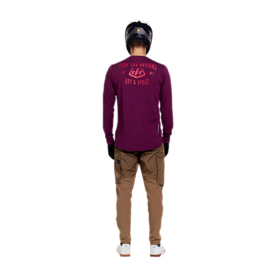 TROY LEE DESIGNS RUCKUS RIDE LOCKDOWN Μακρυμάνικο Jersey Sangria