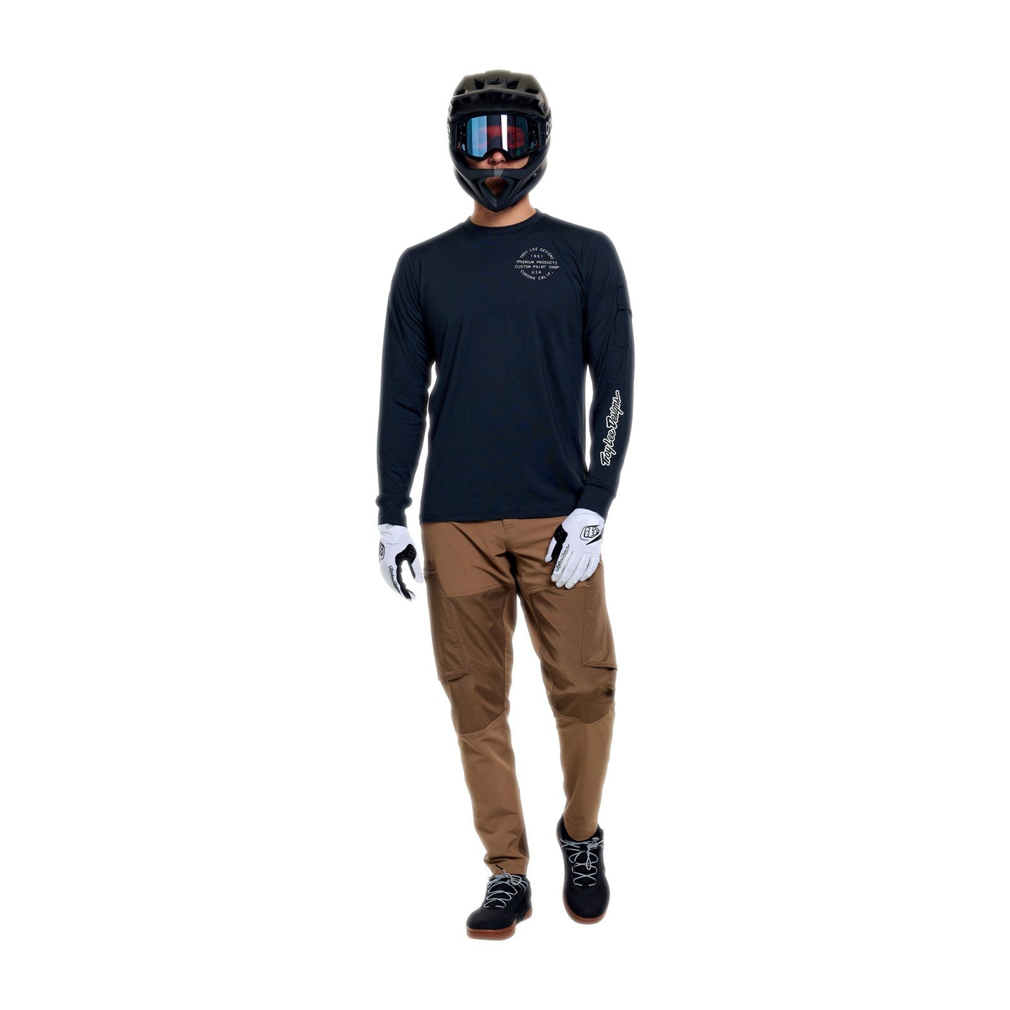 TROY LEE DESIGNS RUCKUS RIDE PRESSED Μακρυμάνικο Carbon Jersey με μακρύ μανίκι