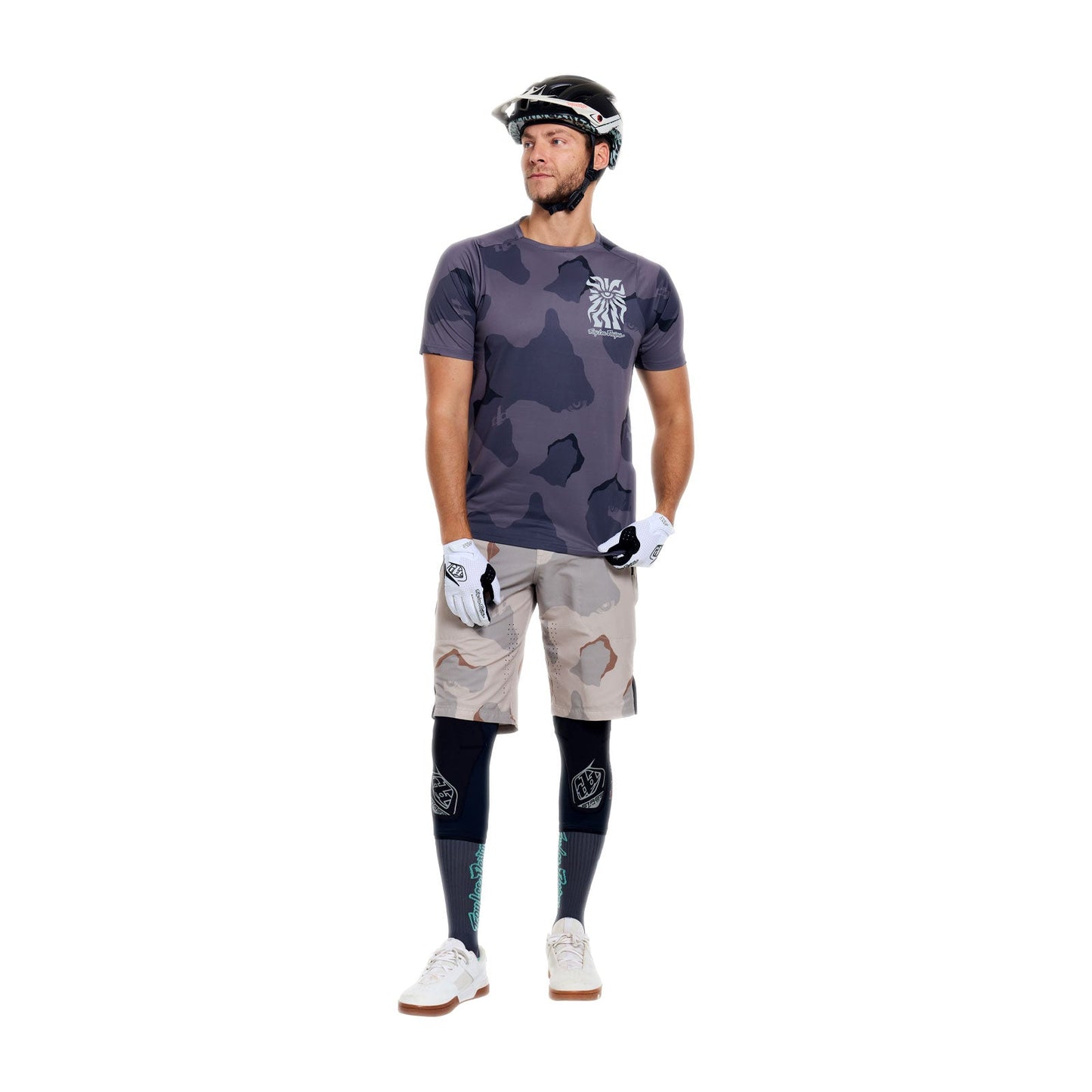 TROY LEE DESIGNS SKYLINE PRO FLOW CAMO Κοντομάνικο Jersey Carbon