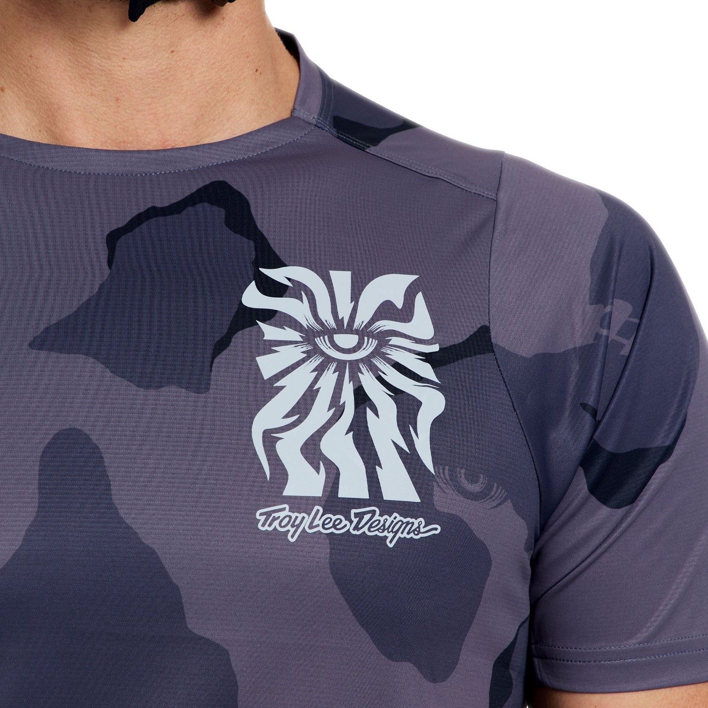 TROY LEE DESIGNS SKYLINE PRO FLOW CAMO Κοντομάνικο Jersey Carbon