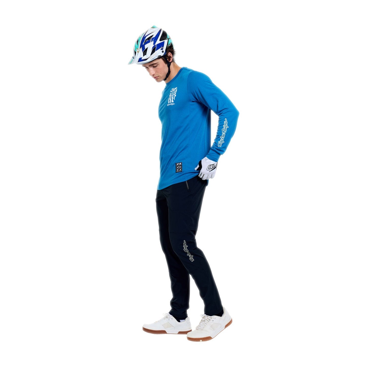 TROY LEE DESIGNS SKYLINE RIDE ONE EYE AERO Jersey Μακρυμάνικο μπλε