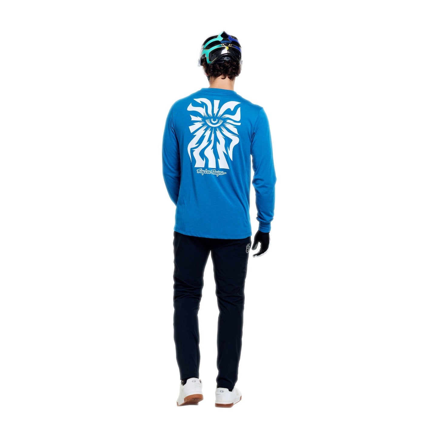 TROY LEE DESIGNS SKYLINE RIDE ONE EYE AERO Jersey Μακρυμάνικο μπλε