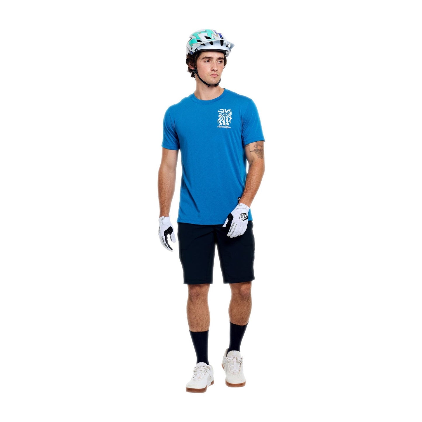 TROY LEE DESIGNS SKYLINE RIDE ONE EYE AERO Jersey Κοντομάνικο Μπλε