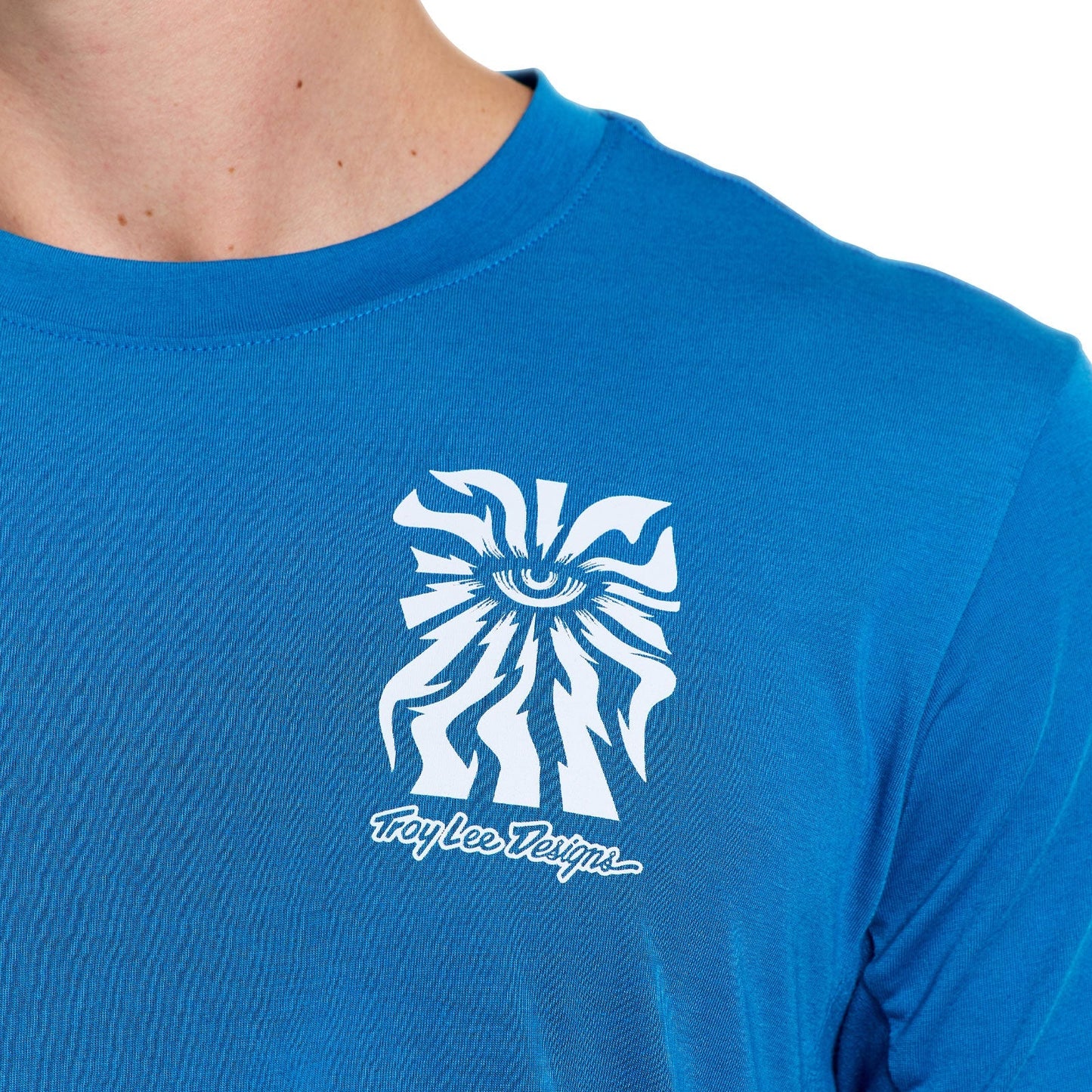 TROY LEE DESIGNS SKYLINE RIDE ONE EYE AERO Jersey Κοντομάνικο Μπλε
