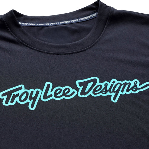TROY LEE DESIGNSSKYLINE RIDE SIGNATURE Jersey κοντομάνικο μαύρο/πράσινο