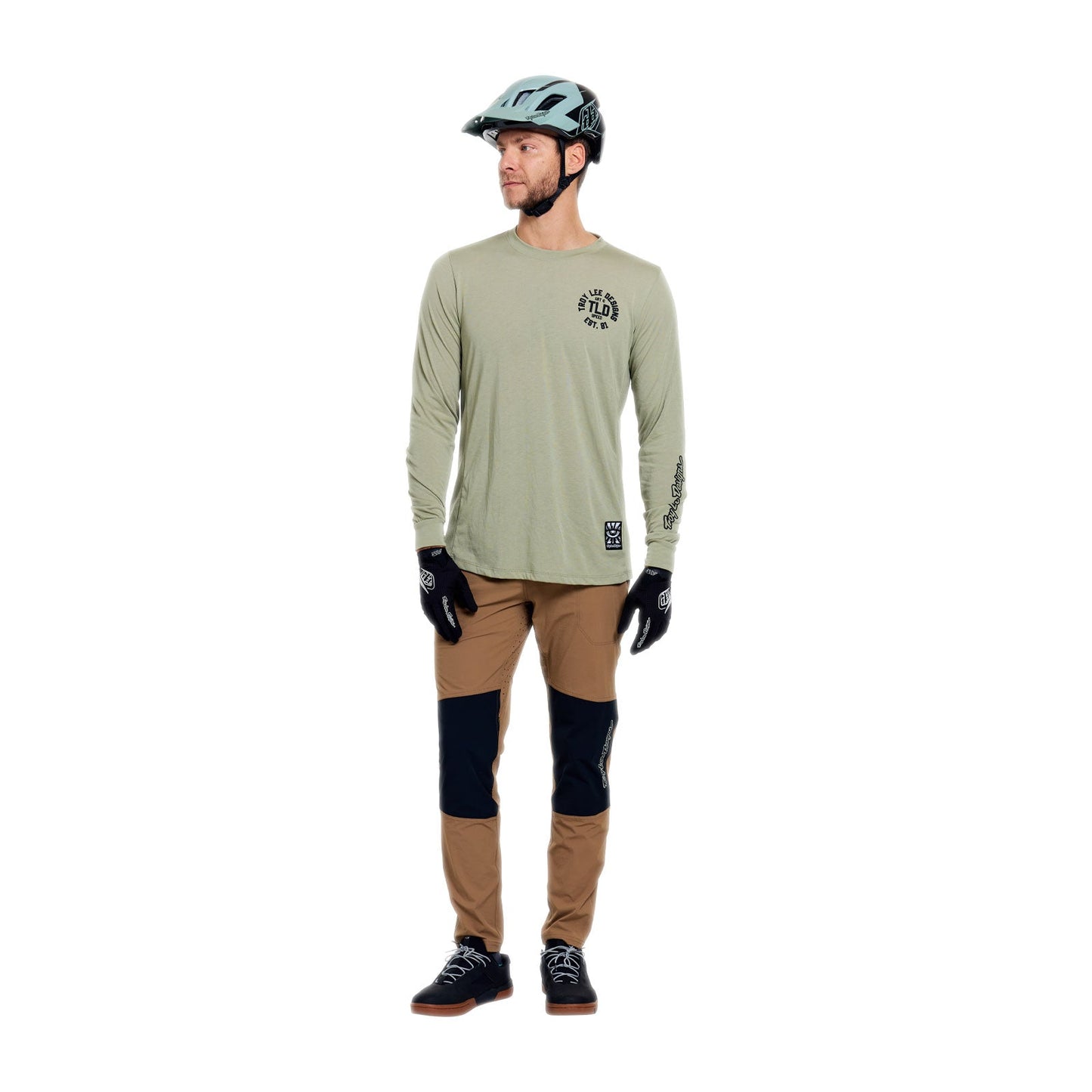 TROY LEE DESIGNS SKYLINE RIDE STAMPS Long Sleeve Jersey Sage
