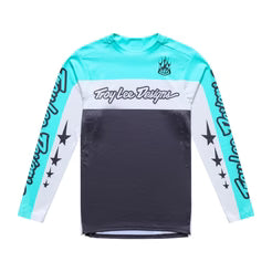 TROY LEE DESIGNS SPRINT PRO YO MOTO Μακρυμάνικο Jersey Μαύρο/Μπλε