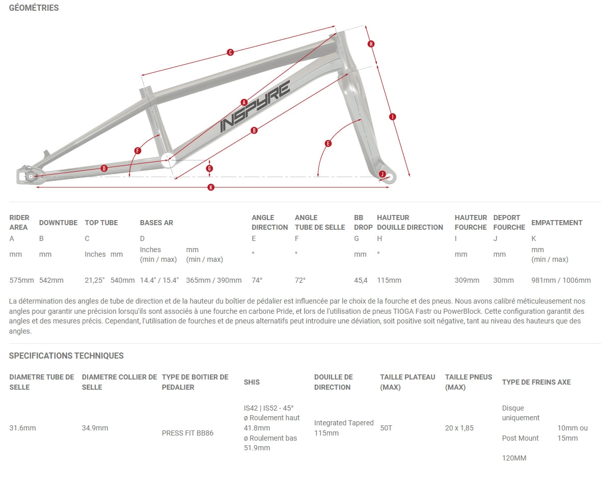 Bmx Inspyre Concorde V3 Pro XL