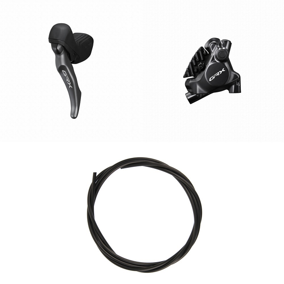 Αριστερή Μανέτα 1x και Εμπρόσθια Δαγκάνα SHIMANO GRX ST-RX820-LA + BR-RX820 Flat Mount