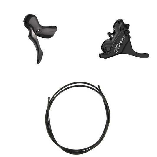 SHIMANO CUES U6030 Mono Flatmount Discless αριστερός μοχλός και μπροστινή δαγκάνα