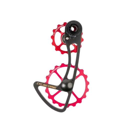Oversize CYCLING CERAMIC derailleur hanger for Campagnolo EPS 12V Red