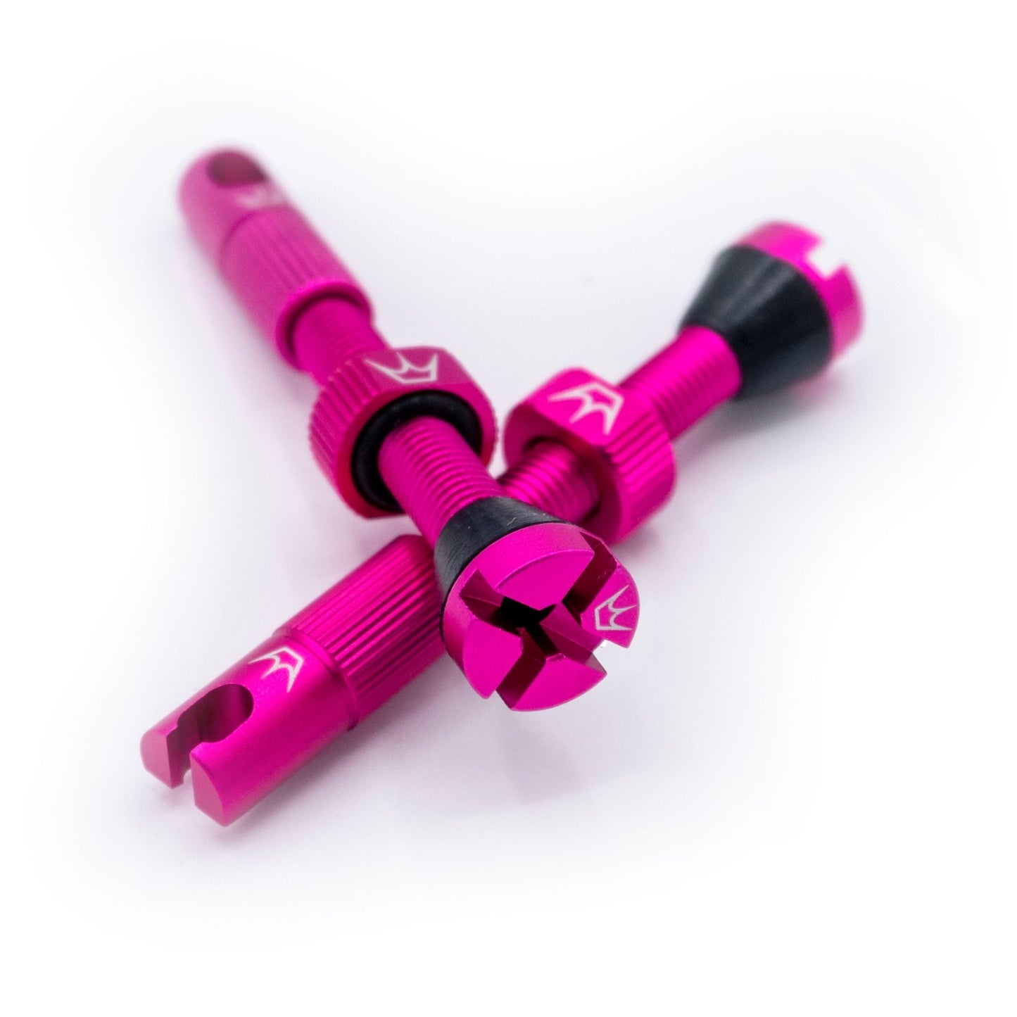 PEATY'S x Chris King MK2 Presta 42 mm Tubeless Valves (x2) Pink