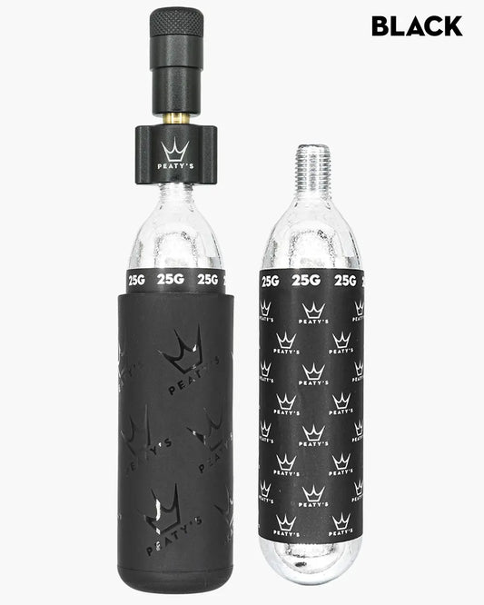 PEATY'S HOLESHOT ROAD/GRAVEL CO2 Percutor + 2 x 16g φυσίγγια CO2 με σπείρωμα Μαύρο