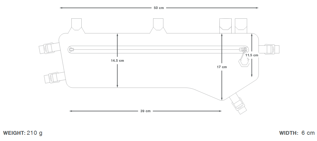 Τσάντα πλαισίου APIDURA EXPEDITION FRAME PACK 6.5 L Μαύρο