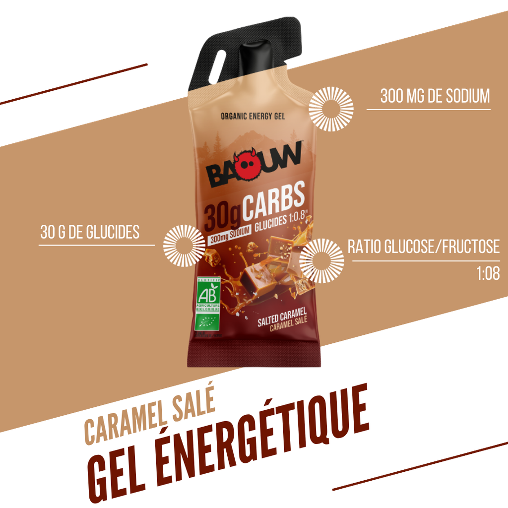 BAOW Energy Gel (44g) Λεμόνι/Αλατισμένη καραμέλα