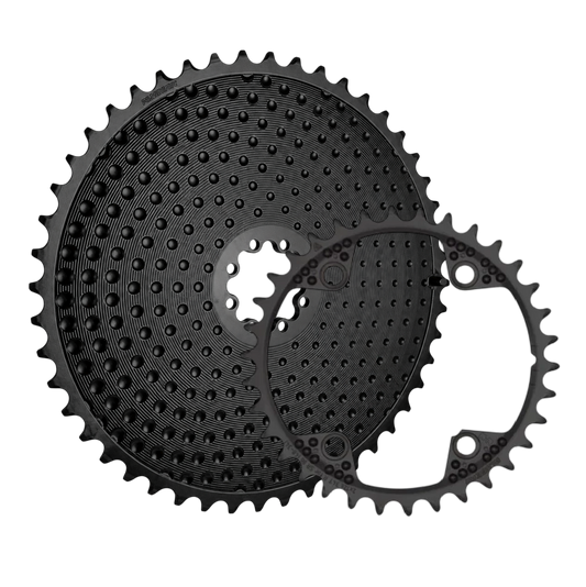 ALUGEAR AERO 8-Hole 12S Chainring Pair for Sram Black