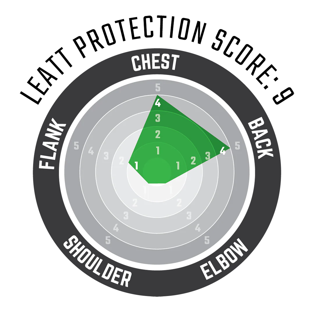 Protective breastplateLEATT REAFLEX Black