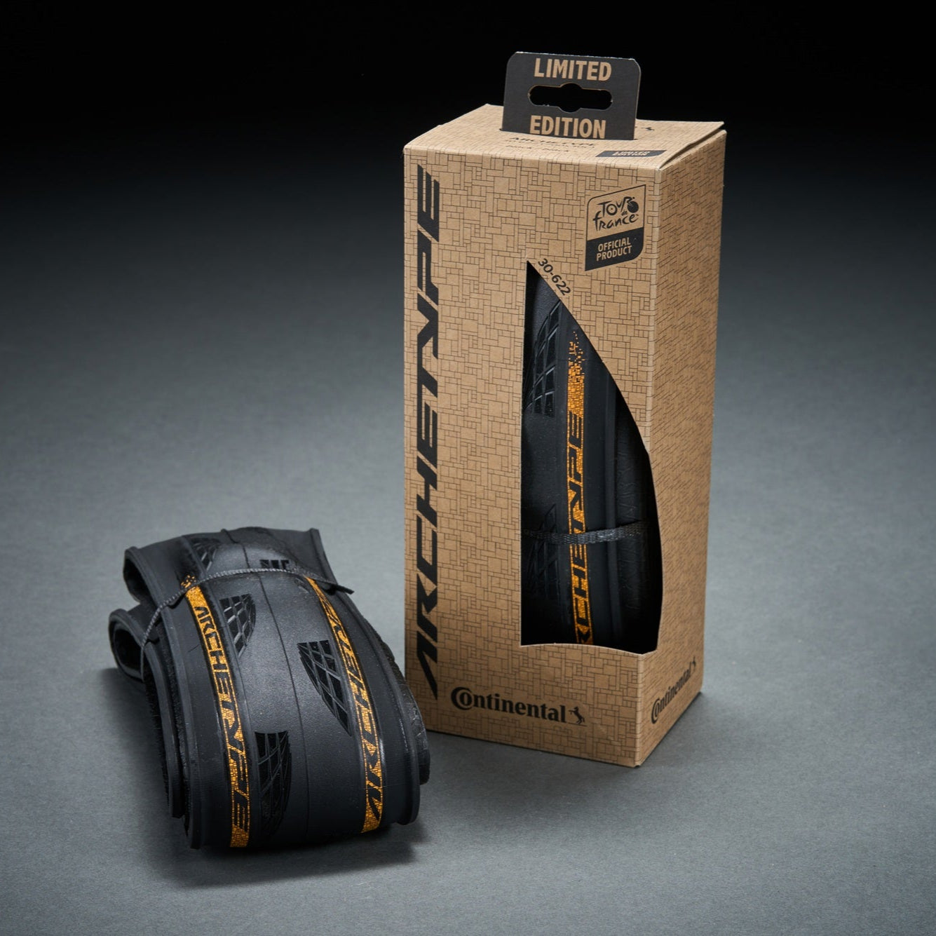 CONTINENTAL ARCHETYPE TDF 2025 700x30c Tubeless Ready Μαύρο ελαστικό - Περιορισμένη έκδοση