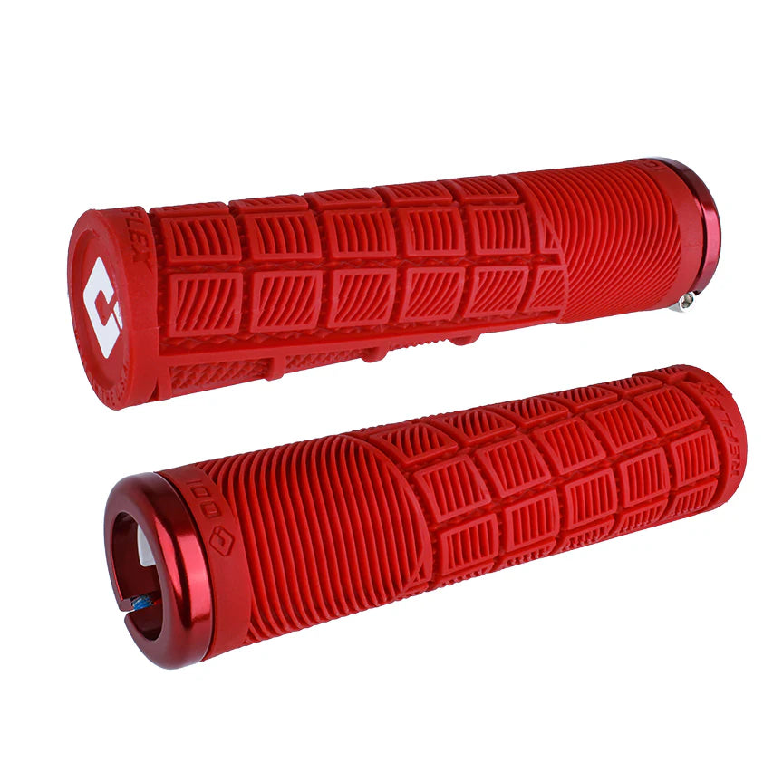 ODI REFLEX XL Lock-on Grips 135 mm Κόκκινο