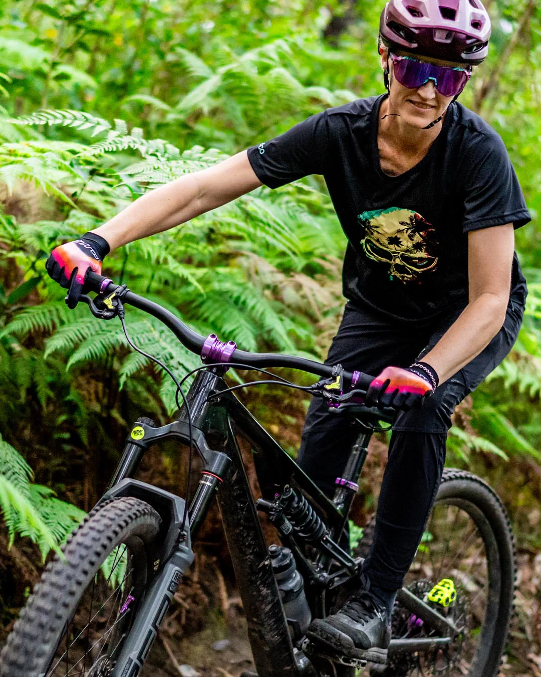 DHARCO TRAIL FIREBIRD Women's Gloves Black/Corail