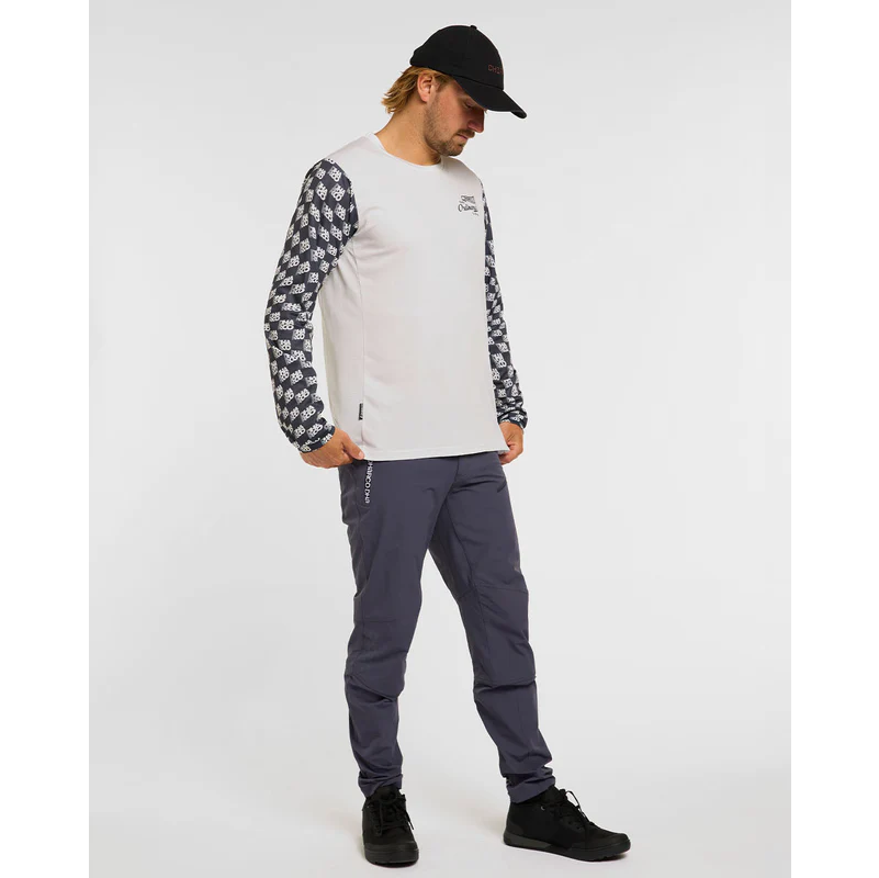 DHARCO GRAVITY OFFSET Μακρυμάνικη φανέλα Λευκό/Μαύρο