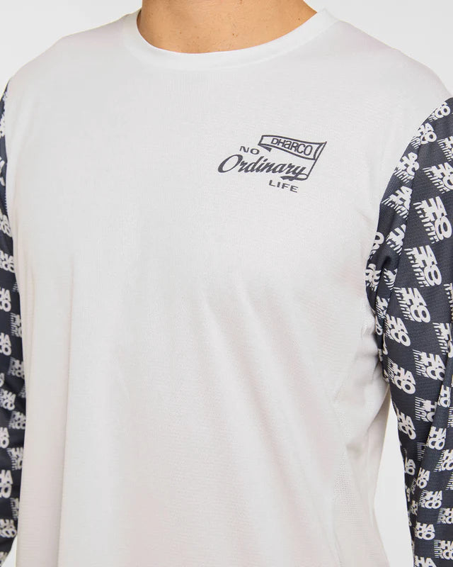 DHARCO GRAVITY OFFSET Μακρυμάνικη φανέλα Λευκό/Μαύρο