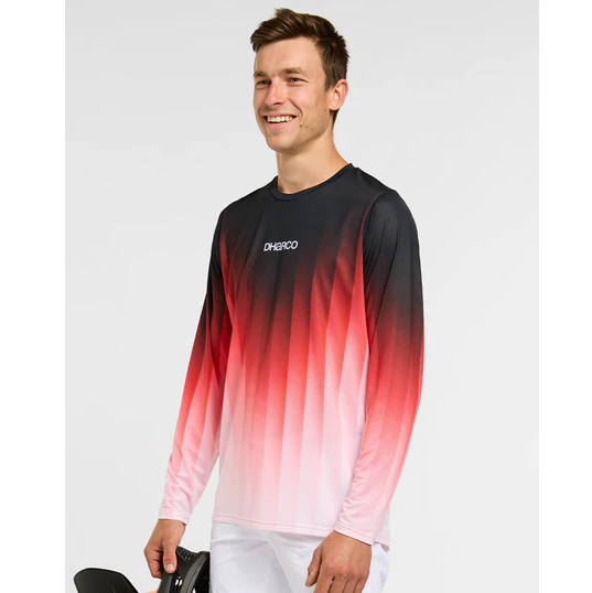 DHARCO RACE PRISM Long Sleeve Jersey Red