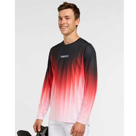 DHARCO RACE PRISM Long Sleeve Jersey Red