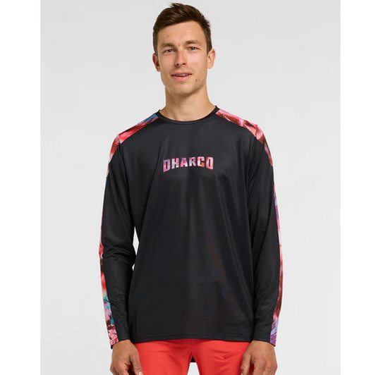 DHARCO RACE NEBULA Long Sleeve Jersey Black