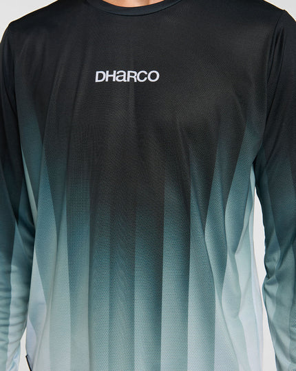 DHARCO RACE MIDNIGHT PRISM Μακρυμάνικο Jersey Πράσινο