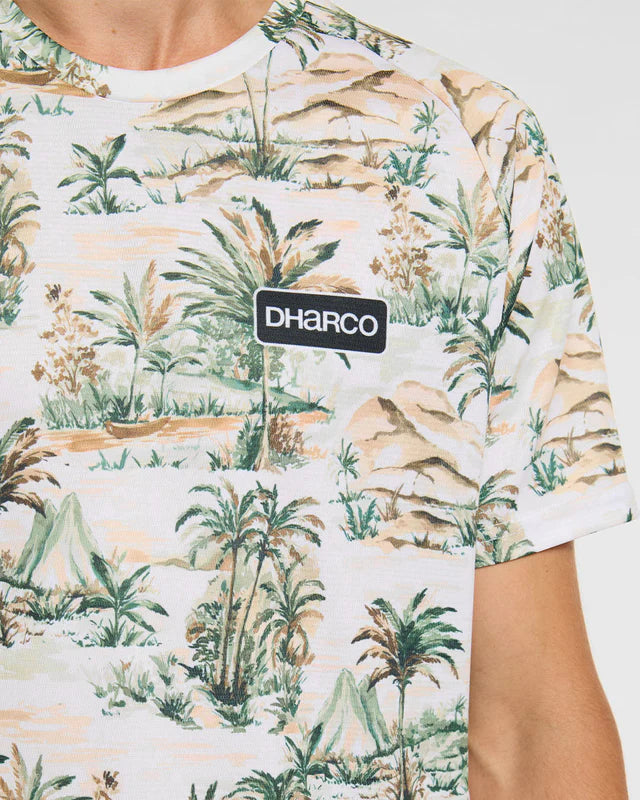 DHARCO LOST Short Sleeve Jersey Beige/Green