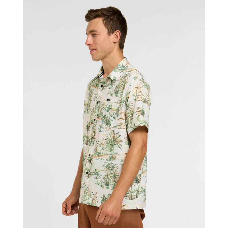 DHARCO TECH LOST Κοντομάνικο πουκάμισο μπεζ/χακί