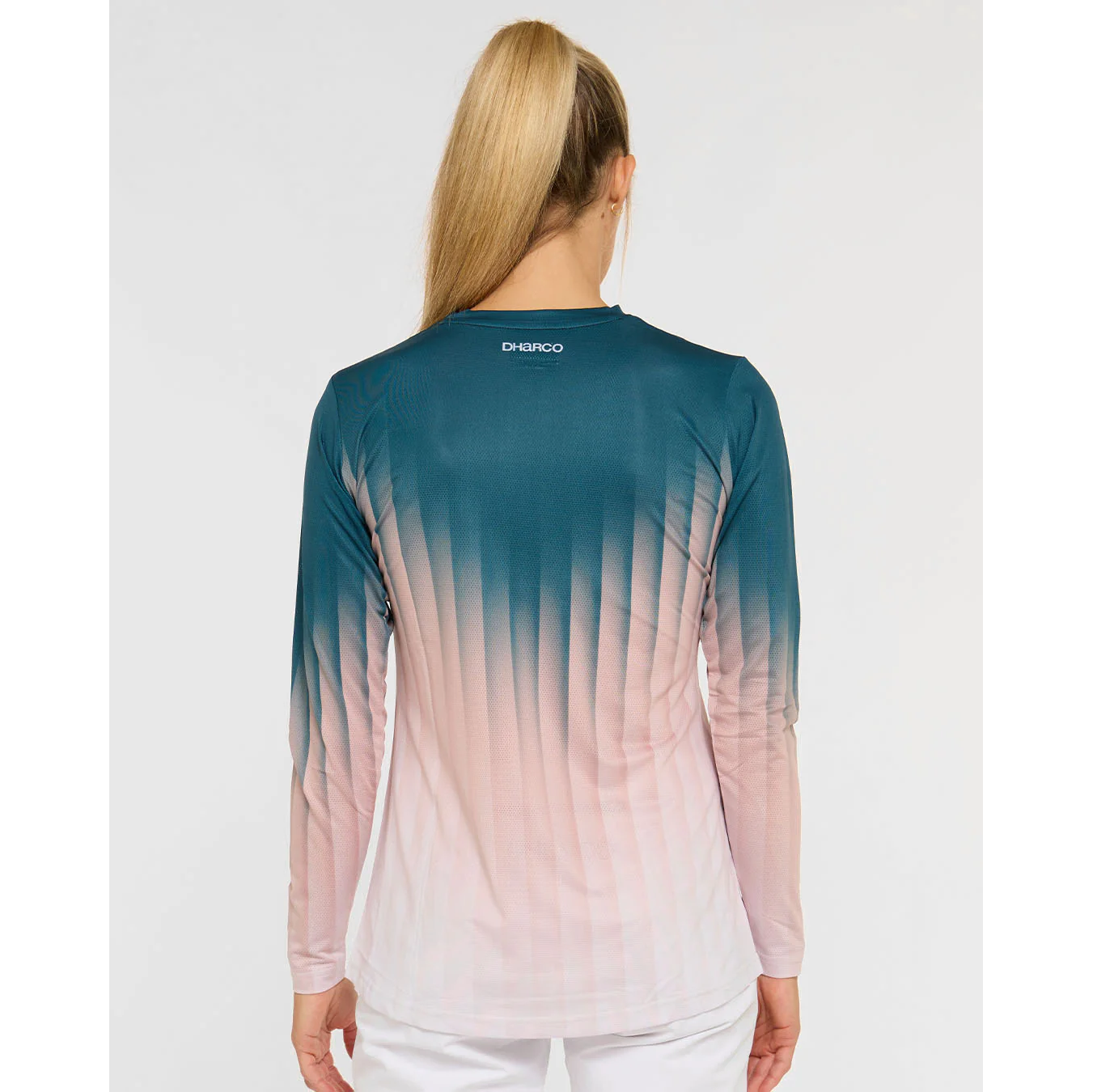 Γυναικείο DHARCO RACE DUSTY PRISM Long Sleeve Jersey Μαύρο/Ροζ