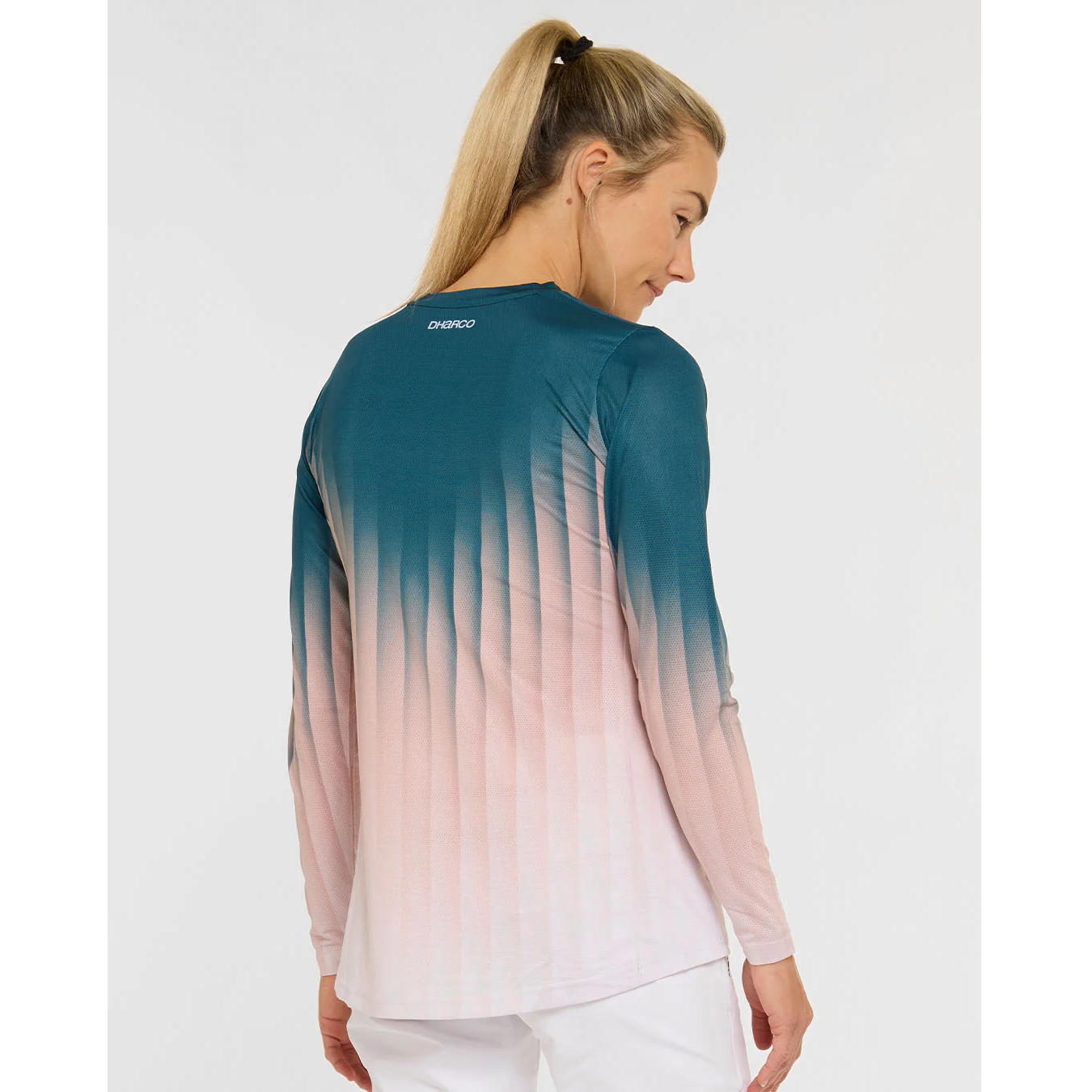 Γυναικείο DHARCO RACE DUSTY PRISM Long Sleeve Jersey Μαύρο/Ροζ