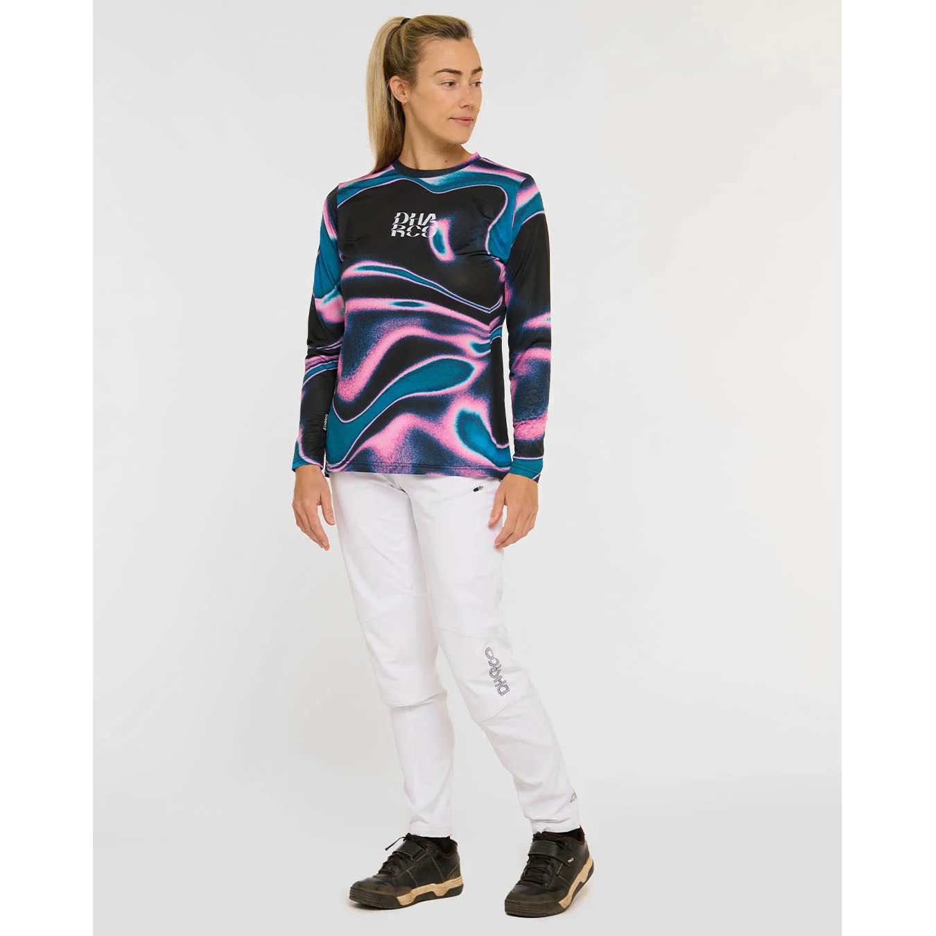 Women's DHARCO RACE AURORA Long Sleeve Jersey Black/Pink
